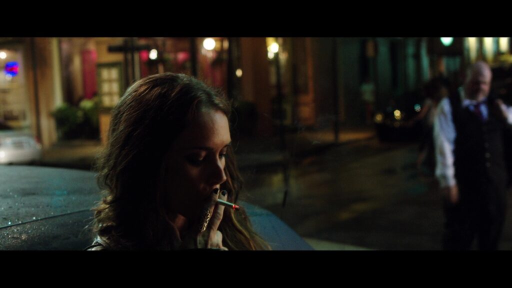 Winona Ryder smoking a cigarette in New Orleans